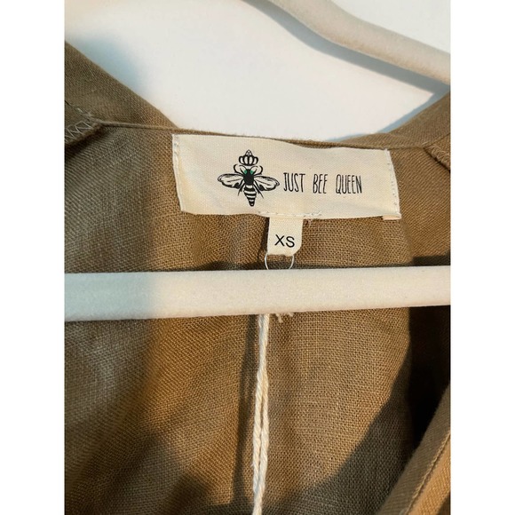 Just Bee Queen Chiara Cutout Midi Women's Dress Brown Size XS NWT - Picture 6 of 10